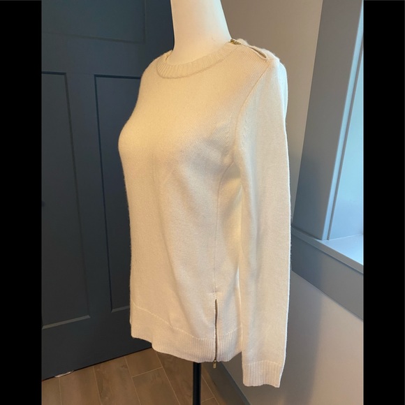 NWT J. Crew White Wool Sweater Women’s Size XS - Picture 3 of 9